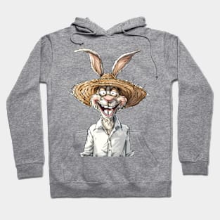 Easter Bunny Straw Hat Hoodie